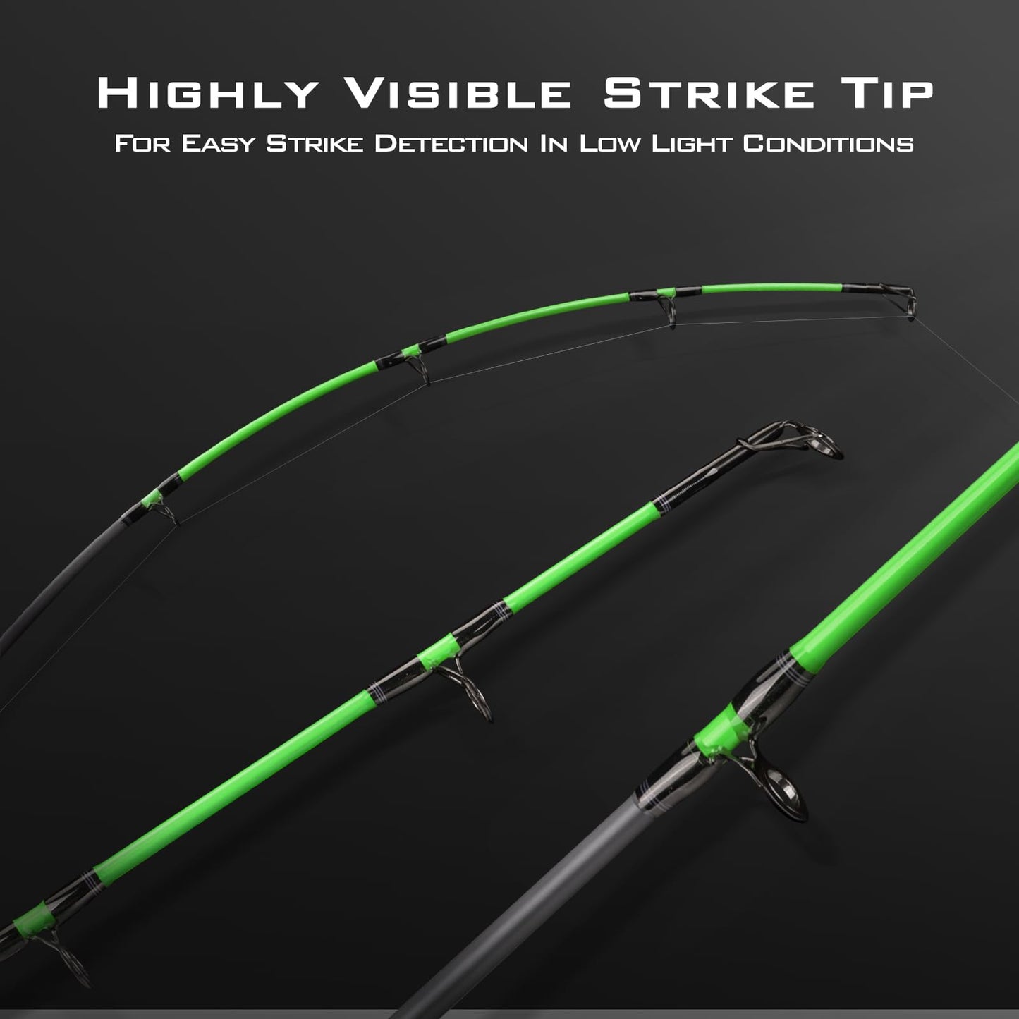 KastKing Kong Fishing Rod, Spinning Rod 2 pc 8' MH