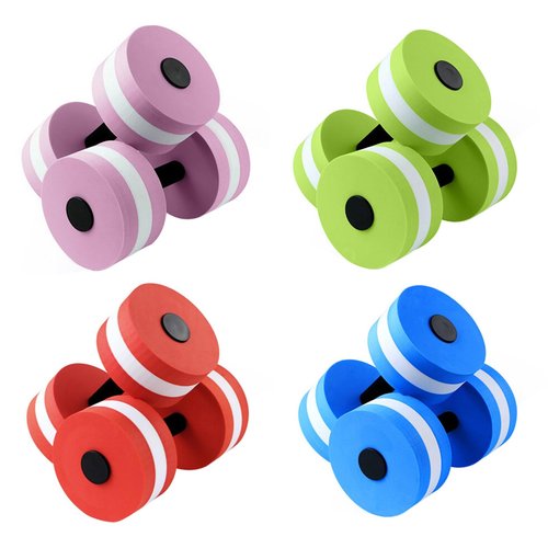 loyliawa Water Weights Aquatics Exercise Dumbbells Water Dumbbell High Density EVA Foam Pool Weight Men Women Water Aerobic Weight Loss Floating Exercise Dumbbell Aquas Fitness Barbell Workout Equipm