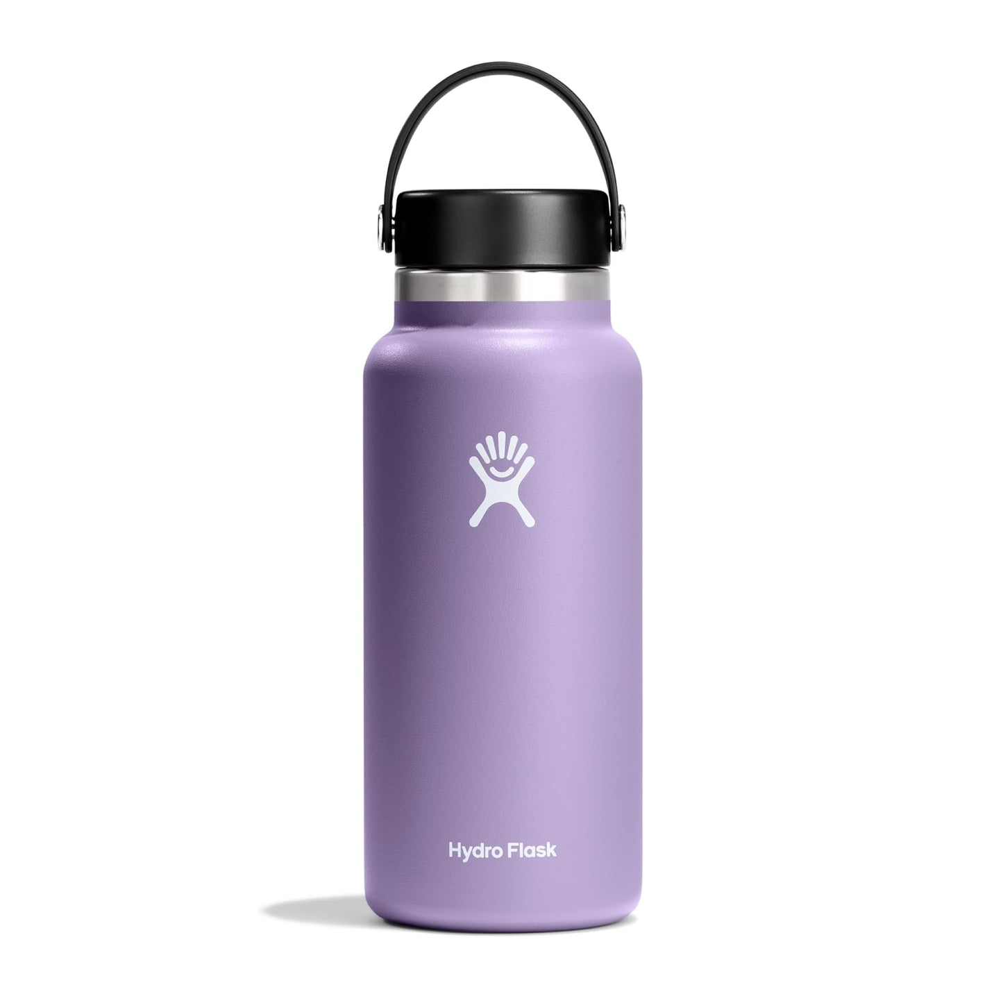 Hydro Flask Water Bottle - Insulated Stainless Steel - Wide Mouth FLex Lid, Non Spill, Leakproof and Refillable in 32 Oz Moonshadow