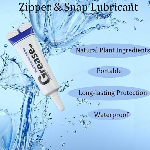 4 Pack Zipper Lube Snap and Zipper Lubricant for Boat Care Marine Snap Lube Stick Tube for Boat, Canvas, Wetsuit Drysuit