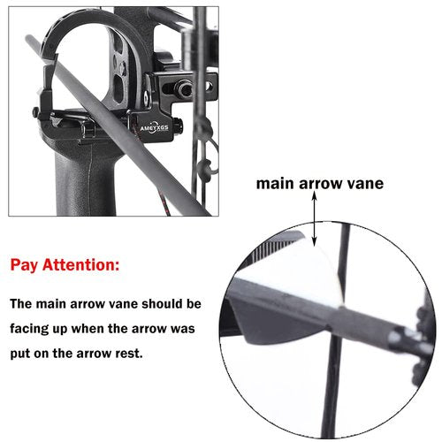 ZSHJGJR Archery Arrow Rest Full Containment Drop Away Arrow Rest Right/Left Hand for Compound Bow Hunting Shooting Archery Accessory (Left-Handed)