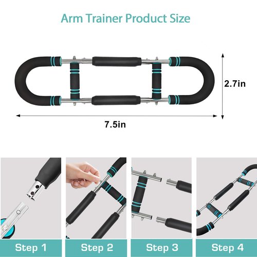 Chest Clip Muscle, 40-100Lb Adjustable Chest Workout Equipment, Portable Detachable Chest Workout Device Equipment, Arm Trainer for Chest Clip Muscle & Arm Strength (Blue)