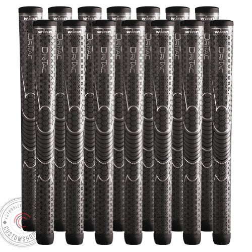 Set of 9 Winn Dri-Tac Oversize (+1/8") Golf Grip ? Ultimate Comfort, Tackiness, and Shock Absorption for All-Weather Playability