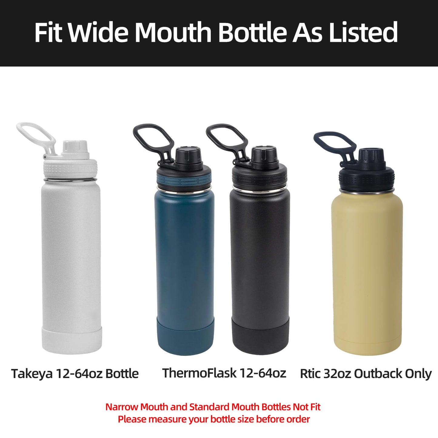 Replacement Lid Compatible with Rtic,Takeya And Thermoflask,12 oz 16 oz 18 oz 20 oz 32 oz 40 oz 64oz,Spout Lid BPA Free,2PCS