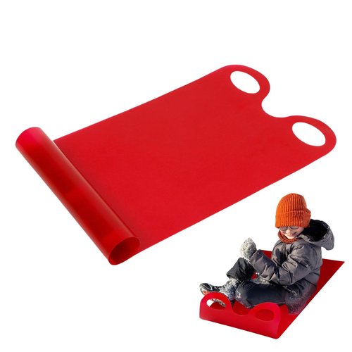 Roll Up Sled - Snow Sledge Toboggans Sled | Kids Snow Sled | Snow Sledge Toboggans Sleigh Sled | Snow Ice Play Winter Toys with Handles for Kids | Flexible High-Speed Roll Up Carpet Sledge