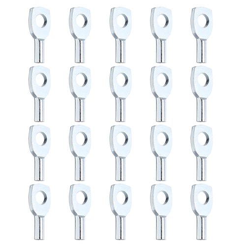 PATIKIL Cable Ball Stopper, 20pcs Gym Machine Accessories for 5mm Cable Fitness Equipment Wire Rope Port Joint Replacement Parts for Home Gym Machine, Silver