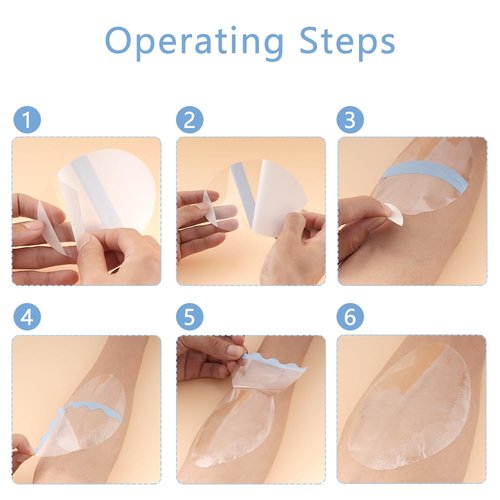 TWZKXC 40 Pcs Thigh Inner Anti Chafing Sticker, Transparent Thighs Prevention Anti Friction Pad Invisible Thigh Tapes Chafe for Rubbing Protect Silent Sticker(Transparent Invisible)