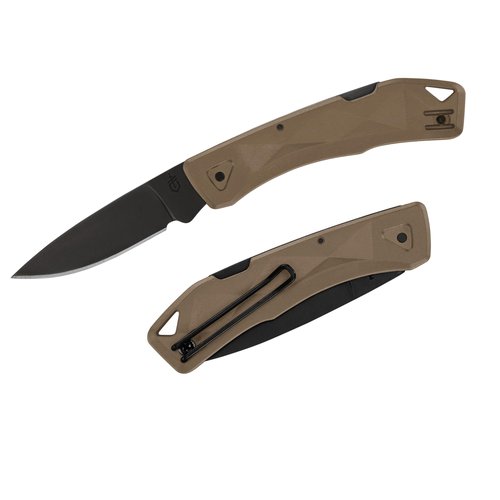 Gerber Gear LST Ultra - Lightweight EDC Knife - Survival Tactical Tool for Hiking, Camping & Outdoor - Compact Folding Pocket Knife - Stainless Steel Blade - Made in USA - Coyote Brown