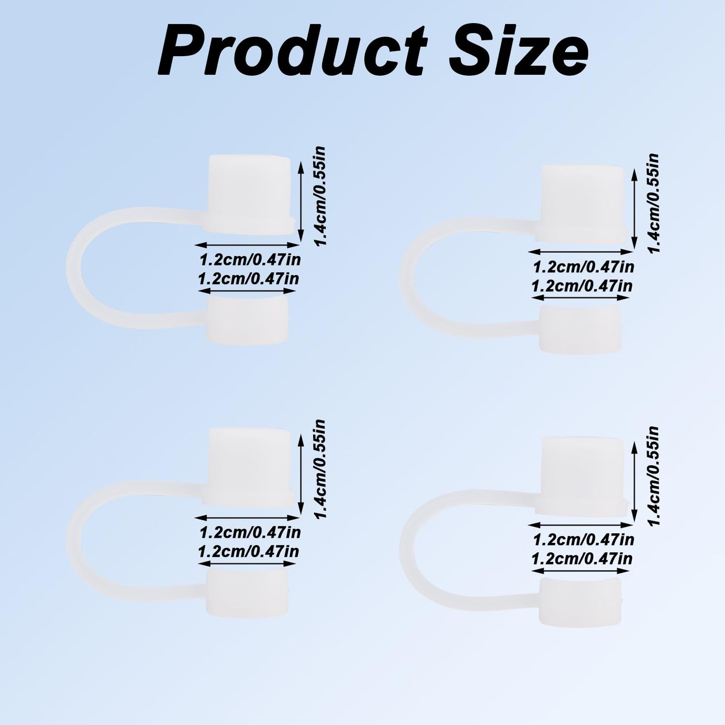 BOXOB 4pcs Silicone Straw Tip Covers For Brumate Era 30oz 40oz Tumbler