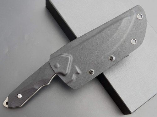 Eafengrow EF122 Fixed Blade Knife D2 Steel Blade G10 Handle Pocket Knives Fixed Knife, Survival, Outdoor Camping Survival Tool Knives, Kydex Sheaths (Black)