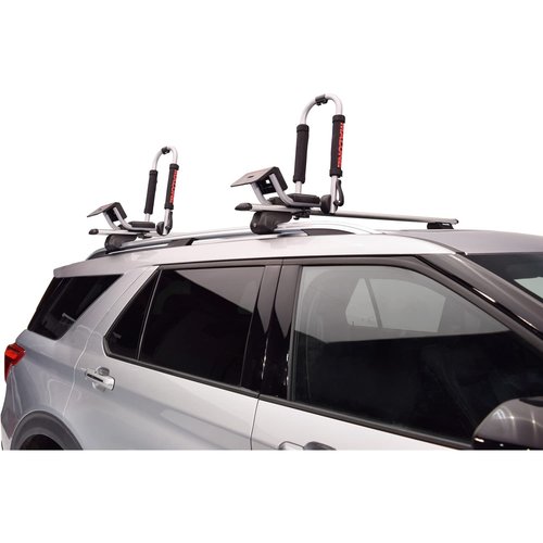 Malone Downloader Folding J-Style Universal Car Rack Kayak Carrier with Bow and Stern Lines