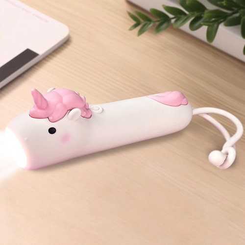 LEDHOLYT Kids Flashlight - Cute Silicone Unicorn Toy Light with Adjustable Brightness, Safe & Durable Design, USB-C Charging, Birthday Gift for Ages 3+ Boys Girls Children