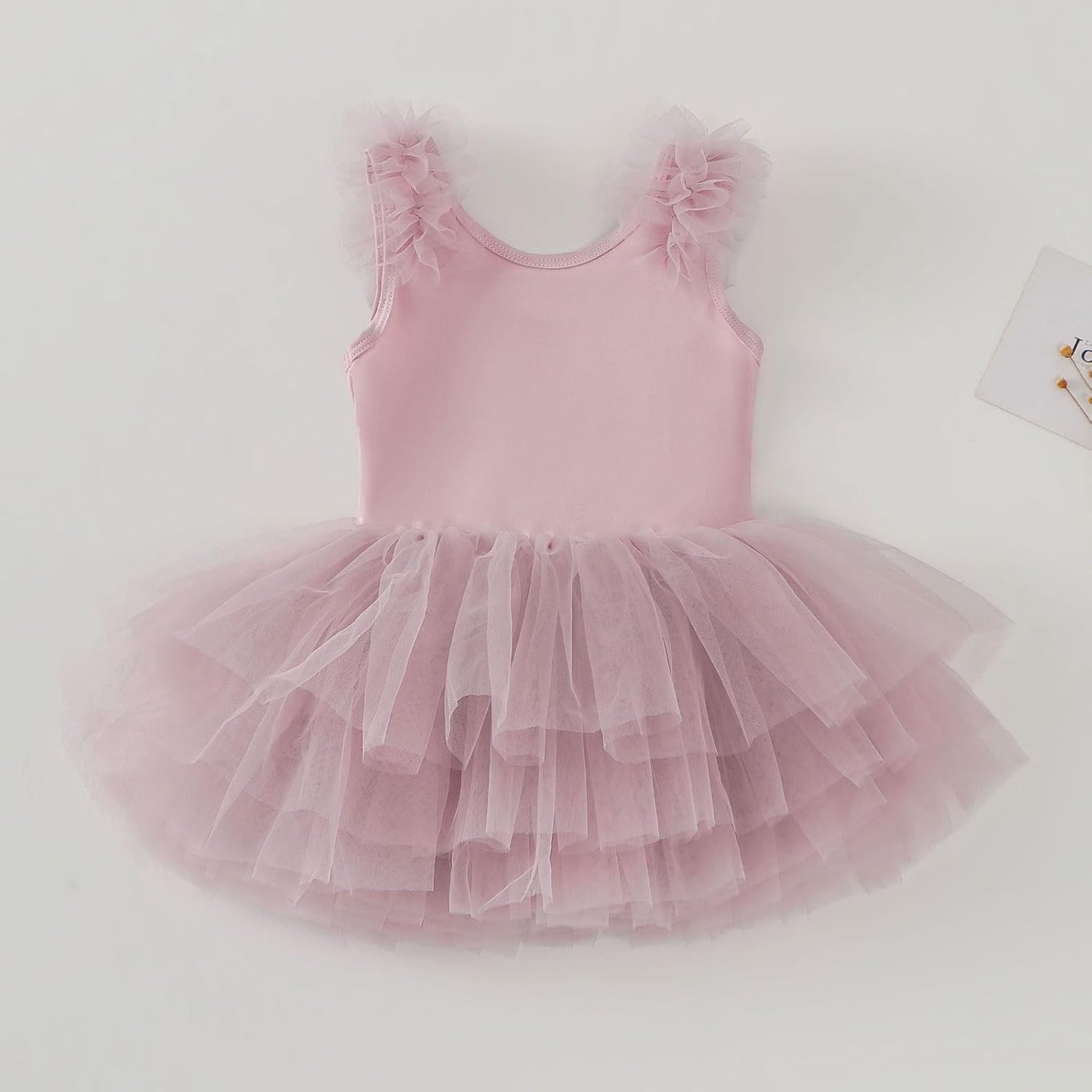 KARETT Toddler Ballet Outfit Sleeveless with Snap Gymnastics Leotards for Girls 1-7Y