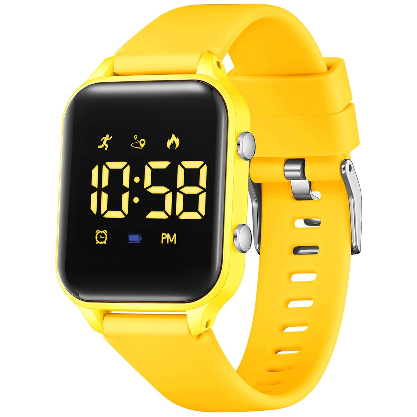 Timever Kids Digital Watches for Boys Girls, Sports Watch with Fitness Tracker, Pedometer, Alarm Clocks, Stopwatch, No App Needed Waterproof Kids Watch, Gift for Teens Student Girls Boys Ages 5-14