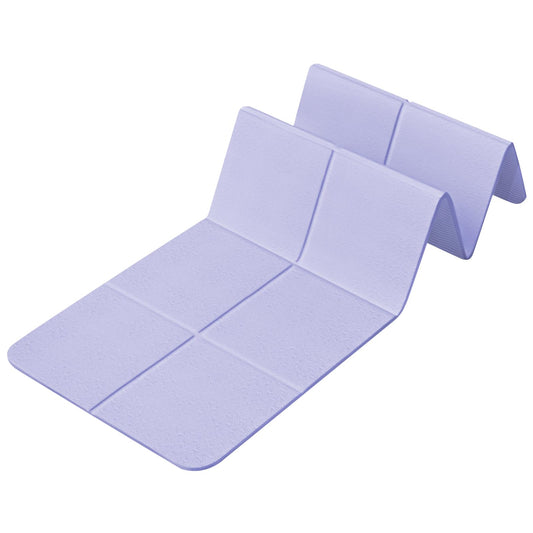 Kanonmaori Foldable Yoga Mat for Travel 72"x 31.5"x 0.32"Inch, 8mm Thick Folding Exercise Mat, Non-slip Pilates Mat for Women & Men, Travel Yoga Mat Packable for Workout and Fitness（purple）