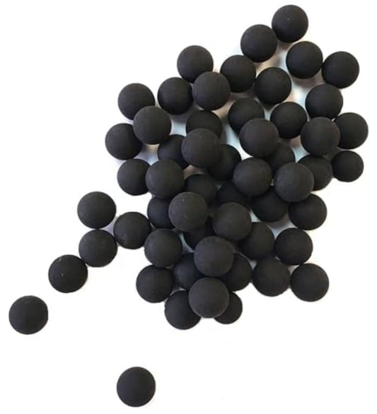 3Skull .68 Cal Reusable Training Rubber Balls for Paintball Guns, Black - Pack of 100