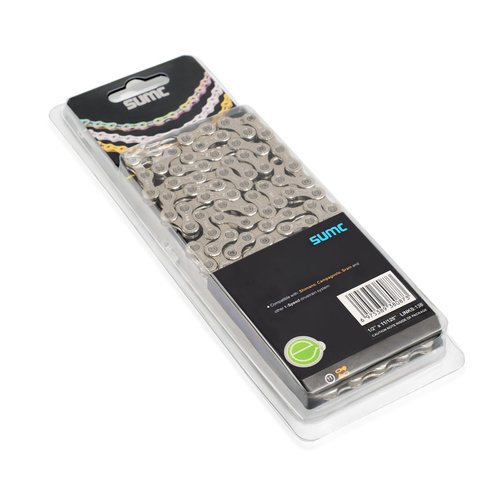 SUMC 6/7/8/9/10 Speed E-Bike Chain, 136 Links, Dark Silver