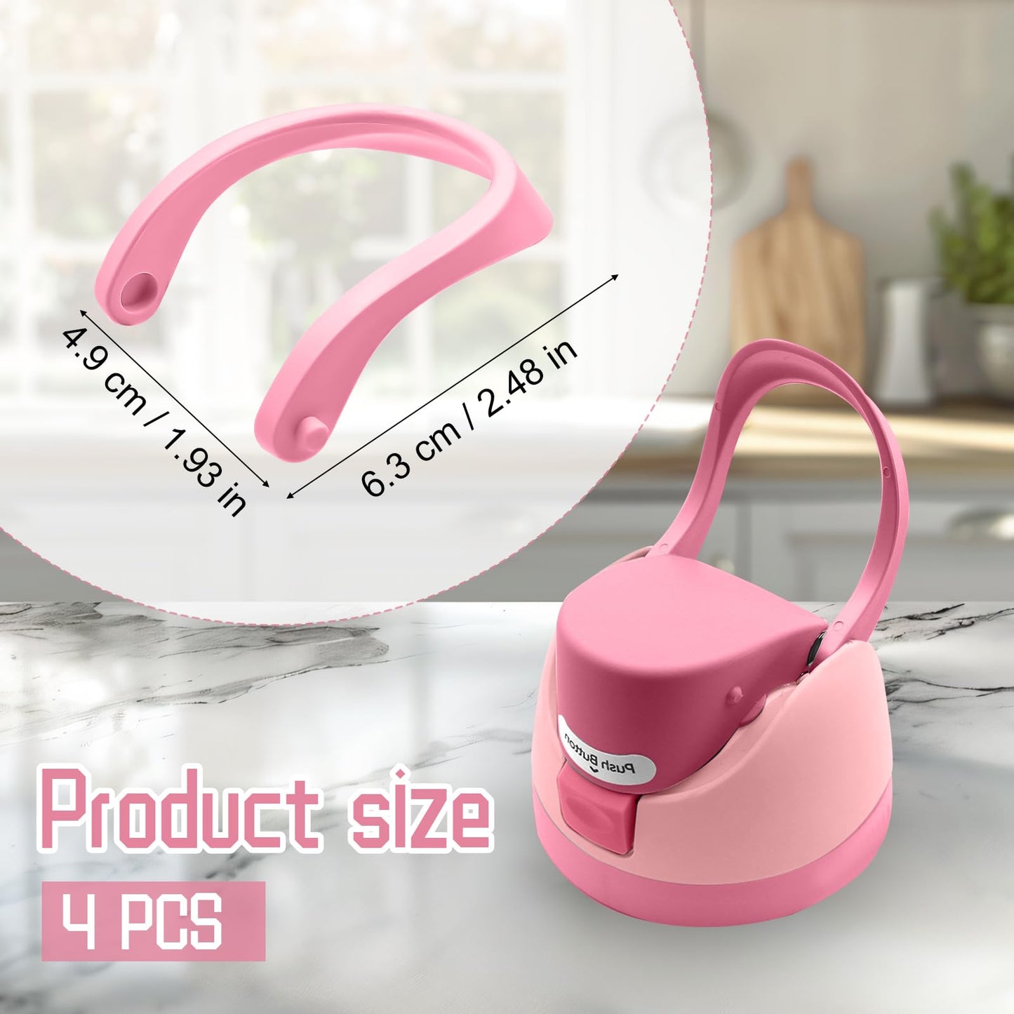 JTJEI 4pcs Handles for Owala FreeSip 24oz 32oz