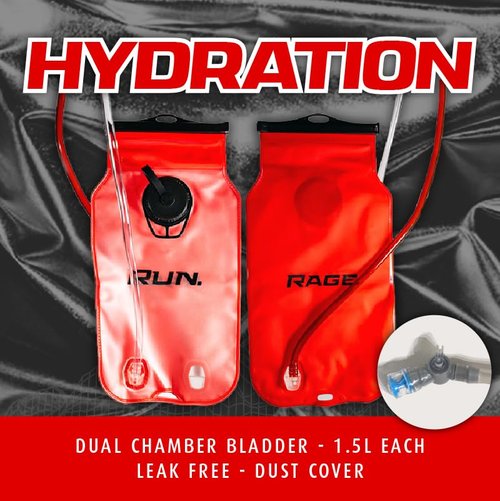RAVERUNNER® Anti Theft Rave Bag (3M Reflective)- Dual Chamber Hydration - 3L Insulated Water Backpack for Raves, Festivals, Hiking, Running - Festival Bag for Hydration Backpack Rave