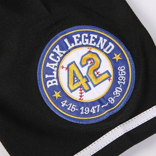 Men's Black Legend Baseball Jersey Number 42 Vintage Embroidered Retro Lightsout Jerseys Shirts