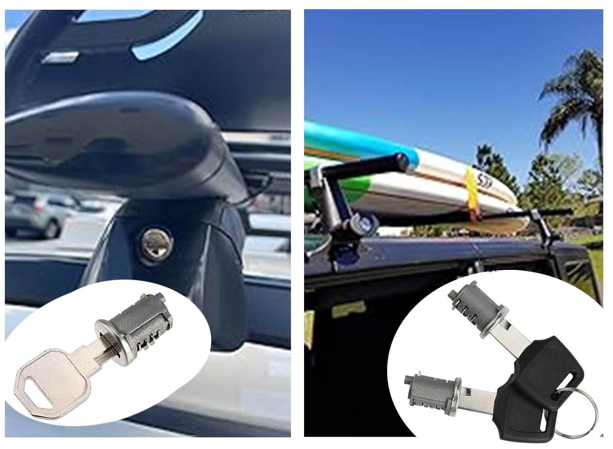 2 Pack Lock Cores for Yakima SKS Car Roof Rack System Components, Lock Cylinders Compatible with Yakima Roof Rack Locks, Universal for All Yakima Lockable Accessories