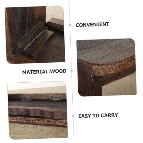 BCOATH Portable Foldable Meditation Stool Wood Kneel Mat for Zen Practice Compact Design for Storage for Meditation Yoga and Prayer