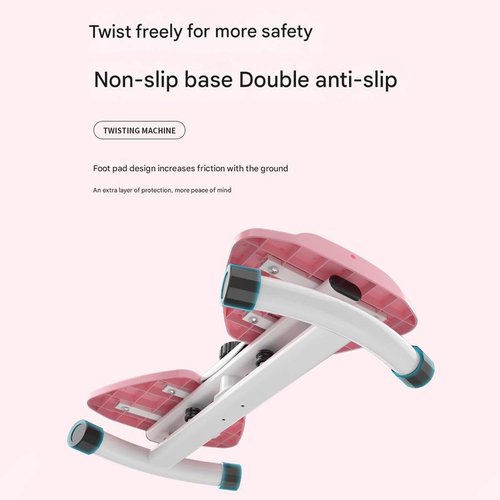 Flexforge Pilates Twister,Core Trainer - Full Body Workout Waist Twisting Machine,With Resistance Bands For Women Men Small Fitness Ab Workout Equipment (Pink)