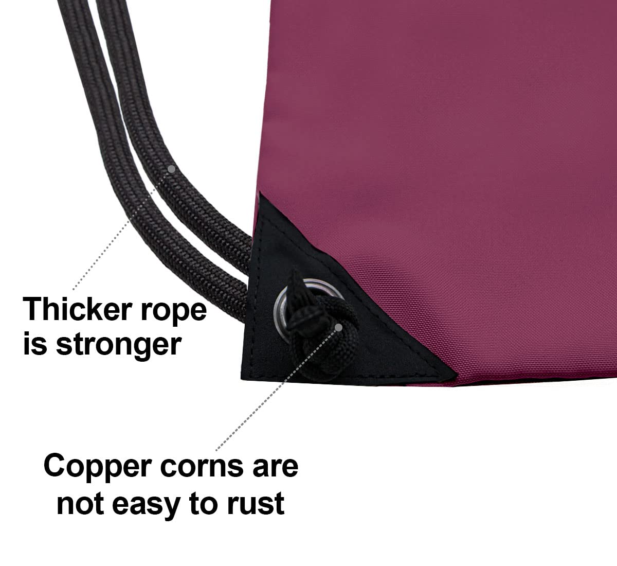 HOLYLUCK Drawstring Backpack Bag Sport Gym Sackpack (burgundy)