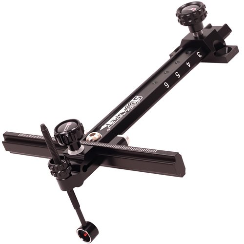 Single Pin Archery Recurve Bow Sight-Aluminum T-Shaped Left Right Handed Adjustable Bow Sight for Metal and Wooden Recurve Bow.