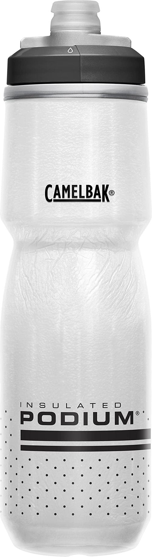 CamelBak Podium Chill Bike Insulated Squeeze Water Bottle White/Black, 24oz