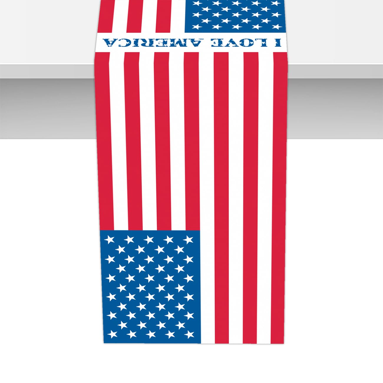 Independence Day Party Table Runner July 4th American Independence Day Party Supplies Decoration Patriot Day Birthday Baby Shower Home Kitchen Room Tabletop Coffee Table