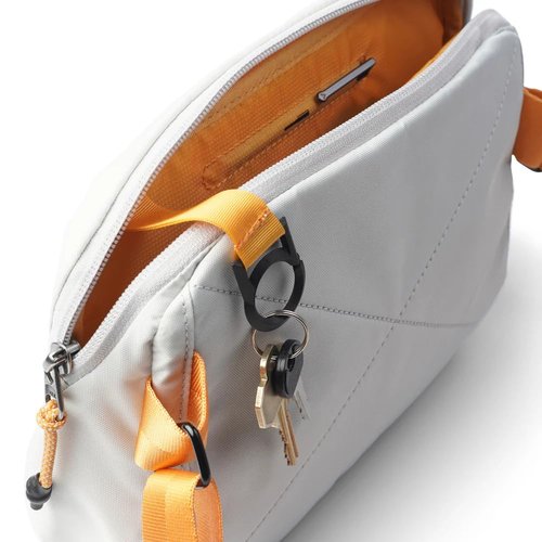 Allett Daily Crossbody Bag for Women & Men | 4L Lightweight Recycled Sling for Travel & Everyday Use | Hidden Passport Pocket, Sunglasses Slot | Water-Resistant Nylon, Adjustable Strap | Lunar Ash