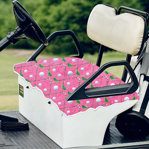 ORIGACH Golf Balls & Golf Clubs Golf Cart Seat Covers, Comfortable Cooling Golf Cart Blanket Towel, 100% Microfiber, Fits EZGO, Club Car, and More 2-Seat Golf Carts, 51x31inch