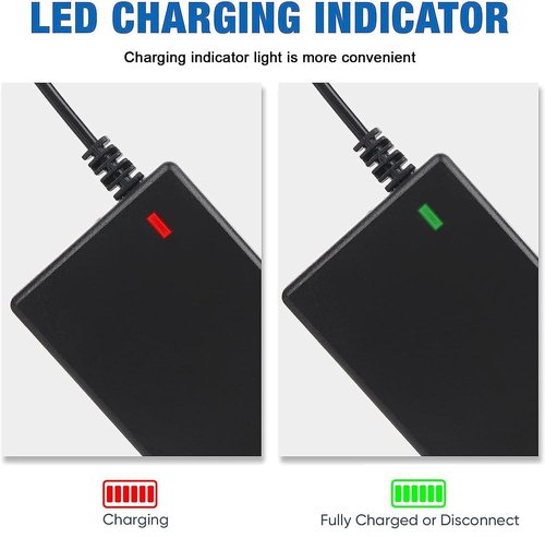 42V 2A Charger 1 Prong for Scooter 36V Lithium Battery, Fast Smart Replacement for GOTRAX GXL V2, G4, G3, G2, XR Elite, XR Ultra, Glider, Apex 36V Lithium-ion Battery
