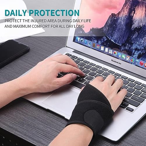 Carpal Tunnel Wrist Brace - Adjustable Support for Tendinitis & Arthritis - Purple