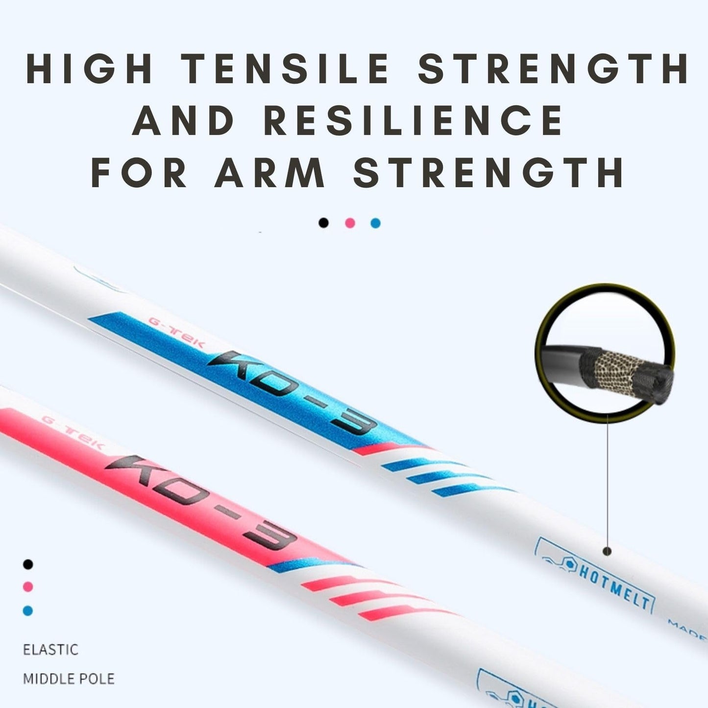 Kawasaki Badminton Rackets, Professional Graphite Shaft Badminton Set of 2 for Backyard, with 2 Lightweight Carbon Badminton Racquets/3 Badminton Shuttlecocks/2 Racquet Overgrips/1 Carry Bag