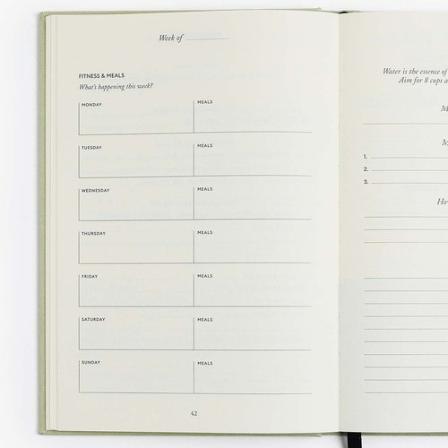 Intelligent Change Fitness Journal 2025 for Women & Men - Five Minute Fit Gratitude Workout & Fitness Planner, Health and Wellness Log Book and Habit Tracker