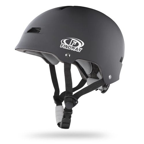 Findway Skateboard Cycling Helmet - Triple Certified Two Removable Liners Ventilation Multi-Sport Scooter Roller Skate Inline Skating Rollerblading BMX MTB for Kids, Youth & Adults