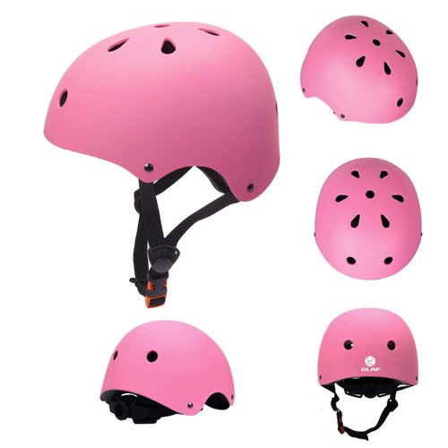 Glaf Toddler Helmet 2-4 Years Kids Bike Helmets for 2-8 Years Old Baby Girls Boys Multi-Sport Helmet Adjustable Skateboard Bicycle Helmet Lightweight 2 Sizes for Toddler to Youth (Pink, Small)