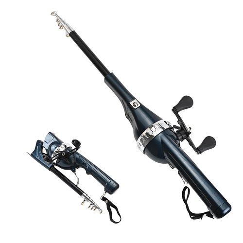 Pekven Fishing Rod, 2025 New Easyfish Collapsible Folding Pole, Telescopic Fishing Rod and Reel Combo with Fishing Line, Rod and Wheel Integrated (1Pcs)