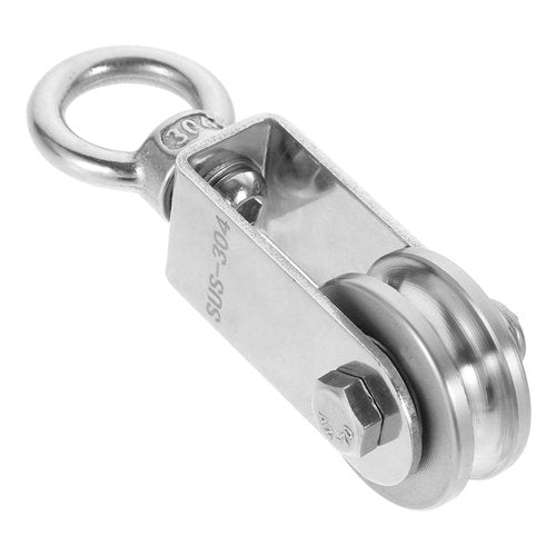 Unomor Stainless Steel U-Shaped Cable Pulley for Lifting Smooth Action for Strength Training and Hoisting Applications Heavy Duty Performance