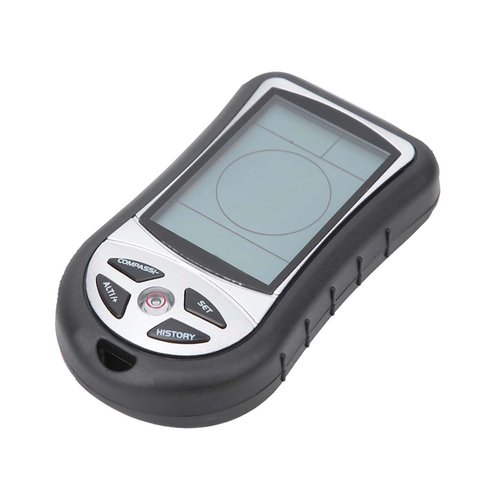 Qiilu Electronic Altitude Meter, 8 in 1 Handheld Altitude Thermometer Electronic Navigation Barometer
