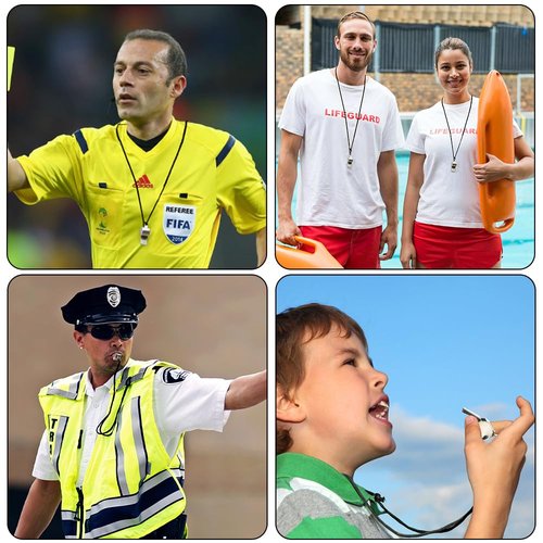 Whistle, Whistle for Coaches, Whistles, Coaches Whistle, Coaches Whistle with Lanyard, Stainless Steel Sports Whistle, Whistle for Teachers, Whistles for Adults, Referee Whistle Loud Crisp Sound 1 Pcs