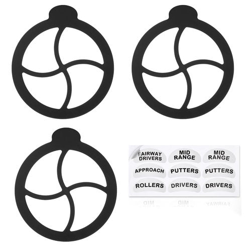 ElectricWise 3PCS Disc Golf Bag Dividers, Disc Golf Rack Divider Inserts, Disk Storage Sort Organized and Easy to Access, Include Driver, Mid-Range, Putter, Fairway Drivers, Approach,Rollers for Gifts