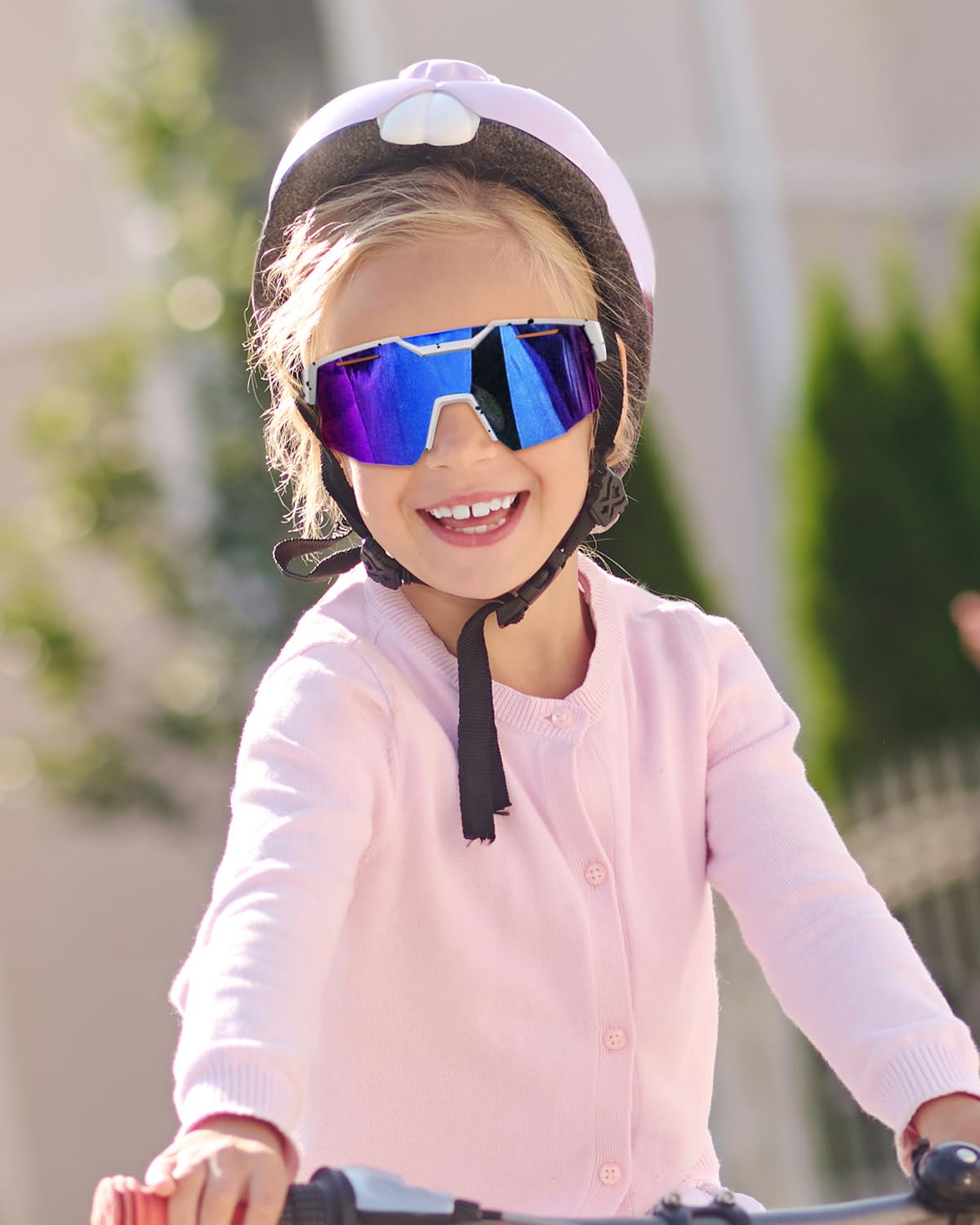 FEISEDY Teens Baseball Sunglasses Sports Cycling Glasses for Youth Polarized UV400 Boys Girls Age 8-14 B0093