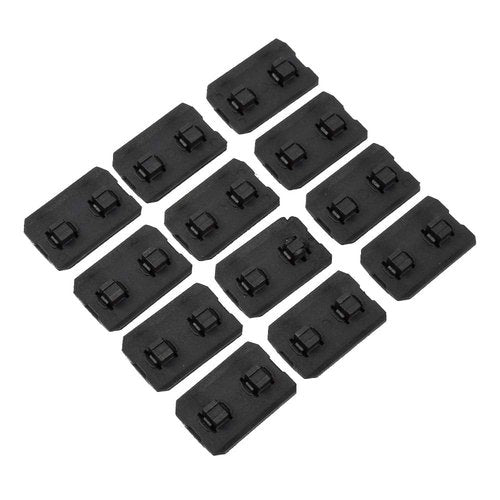 Hannahcos Polymer Rail Panels fit for M-Lok, Low Profile, Set of 12