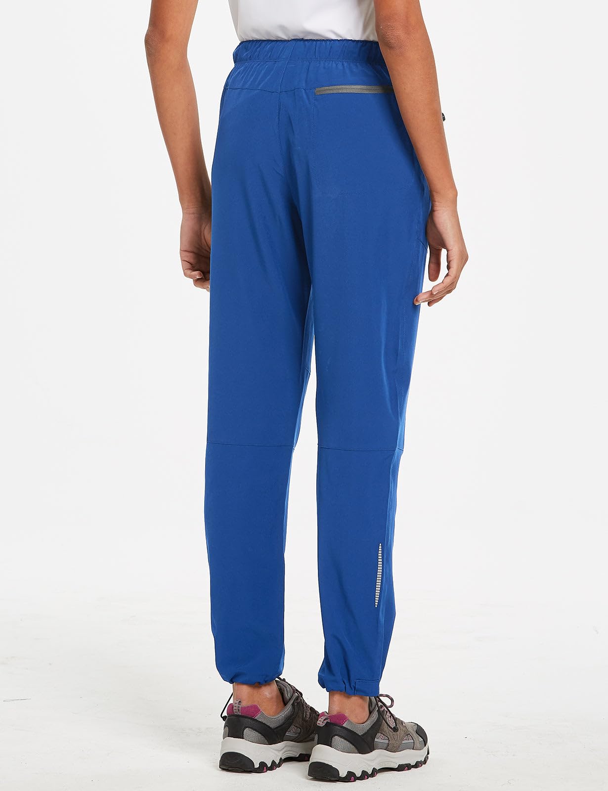baleaf Travel Pants Women Hiking Long Tall Lightweight Quick Dry Water Resistant Cargo Pants 31'' Trip 31''-Navy Blue XL