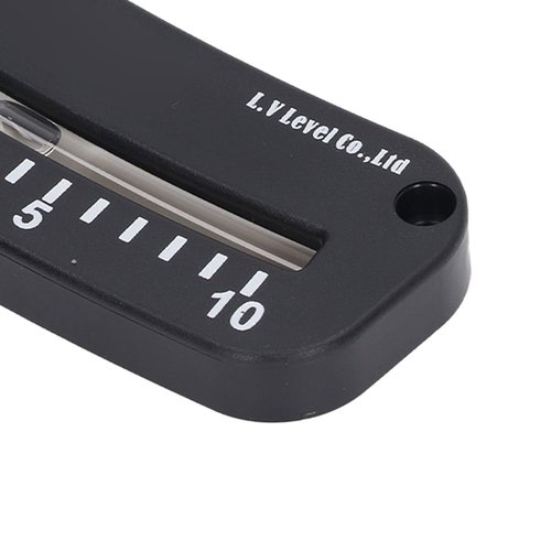 Garosa Tube Clinometer Marine Clinometer Handlebar Slope Meter -10° to 0° to 10° Clinometer High Resolution Clinometer Horizontal Micro Angle Test