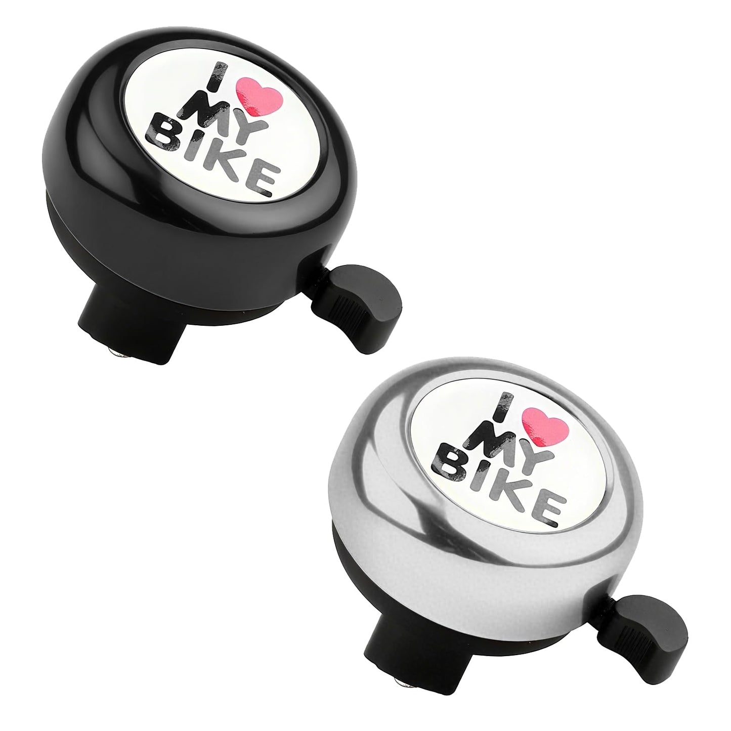 Bike Bell, Classic Nostalgic Bell, Loud Sound, Bicycle Accessories, Kids Bike Bell and Balance Car Bell, Adult Bicycle Bell,Black,and Silver...