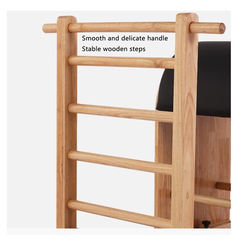 KLUFO Pilates Ladder Barrels -Pilates Wooden Ladder Barrel Home Large Equipment Yoga Training core Spine Corrector Professional 43in×25in×39in/35in